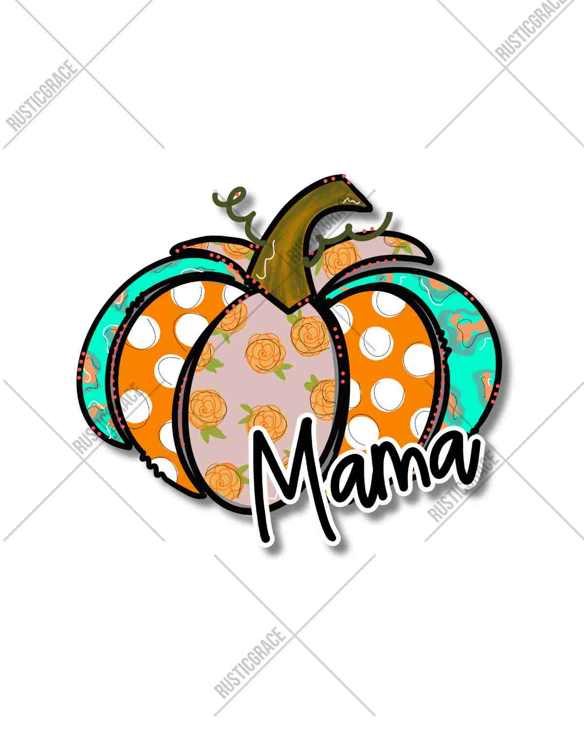 Customized Pumpkin Pattern DTF Transfer