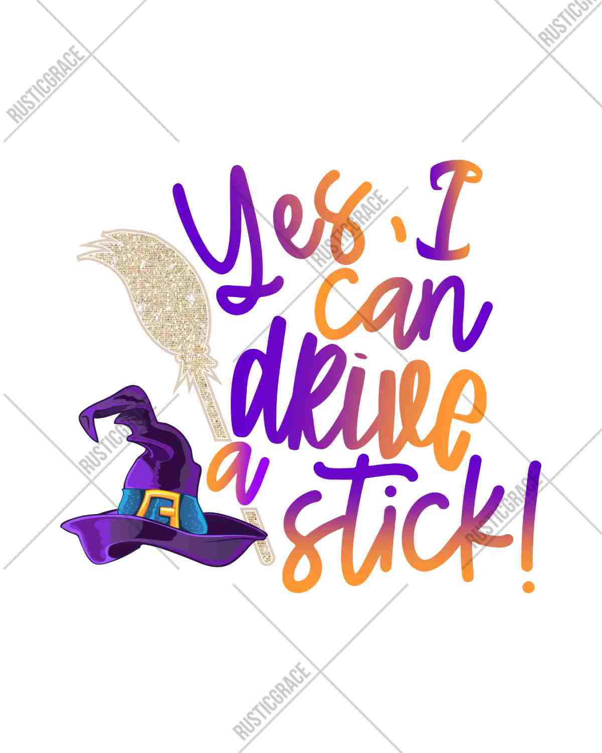 Drive a Stick DTF Transfer