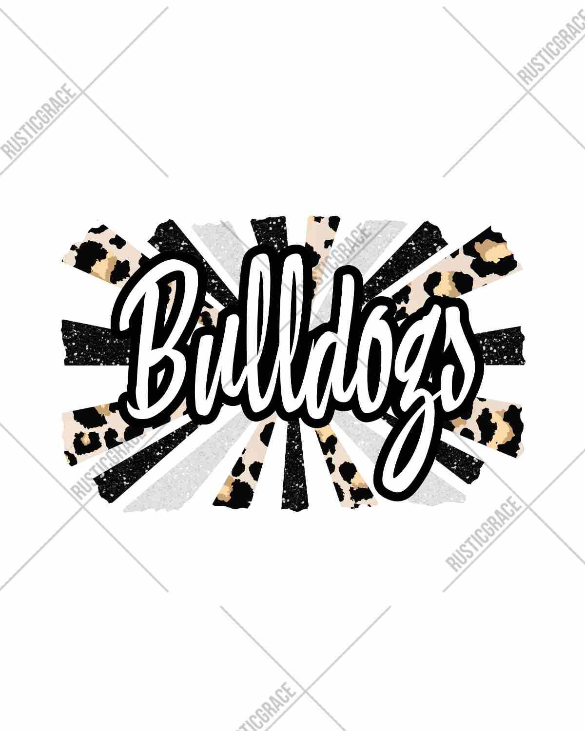 Bulldogs Starburst DTF Transfer