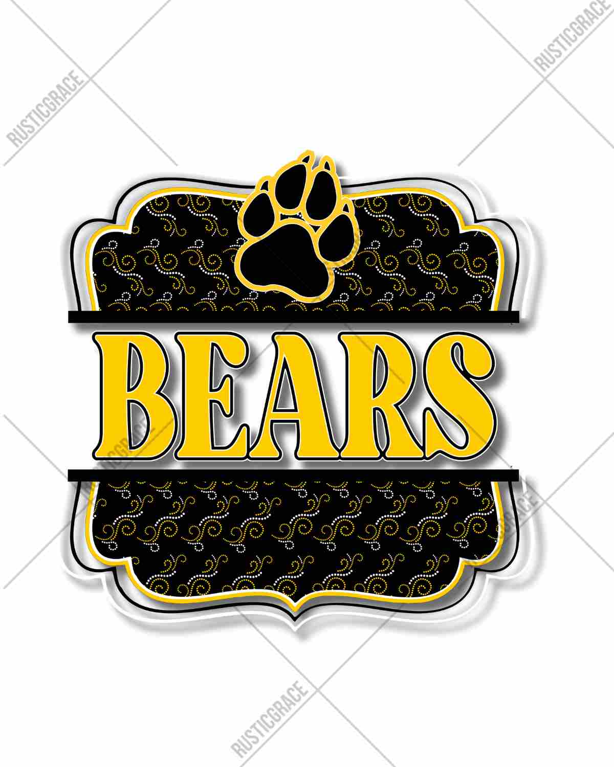 Bears Bracket DTF Transfer