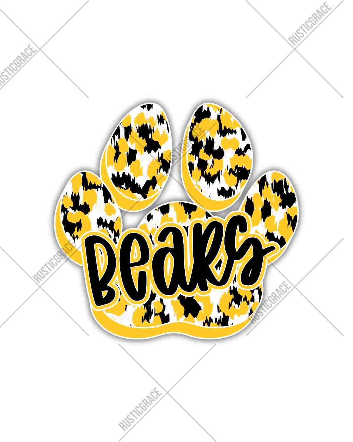 Bears Paw Print DTF Transfer