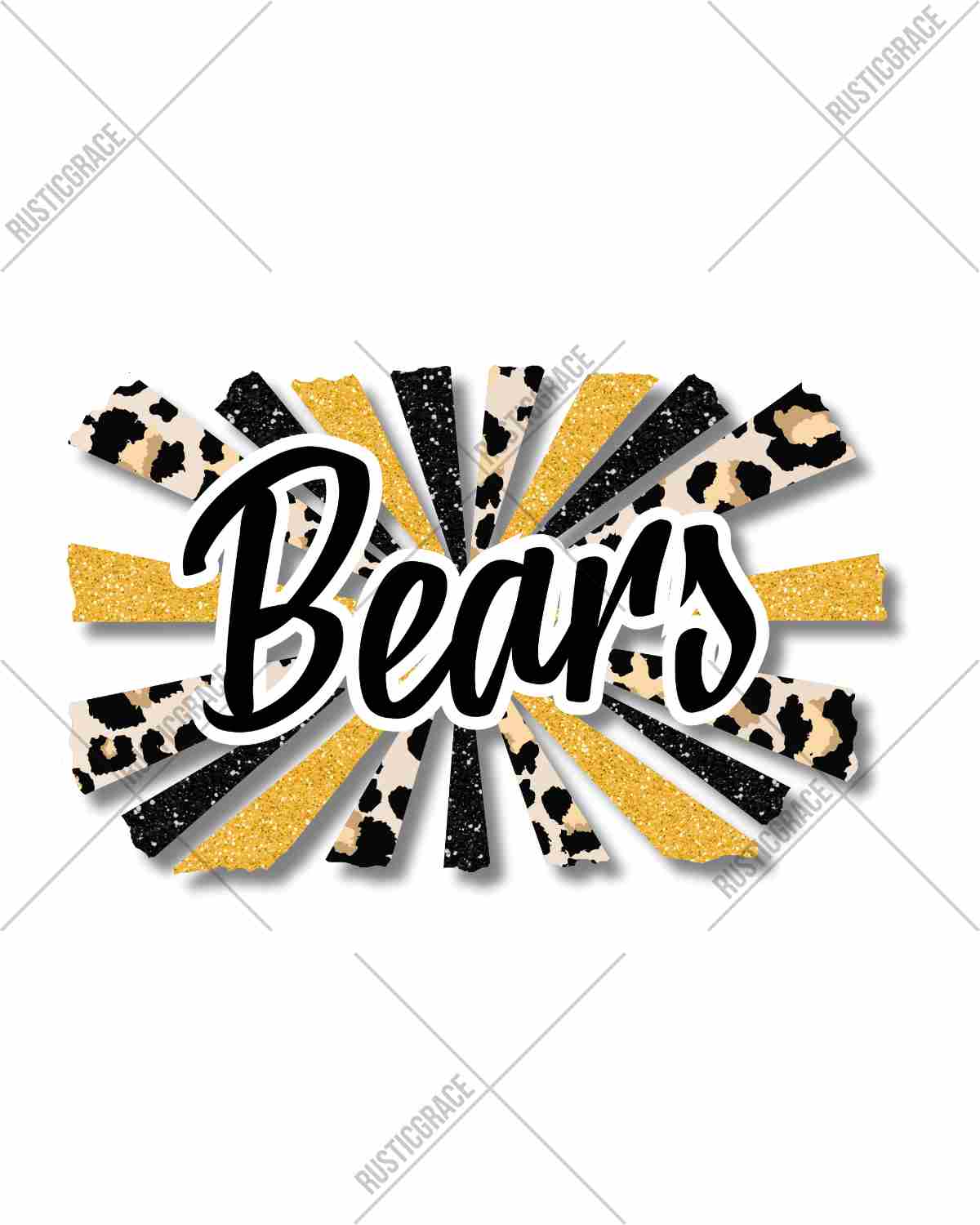 Bears Starburst DTF Transfer