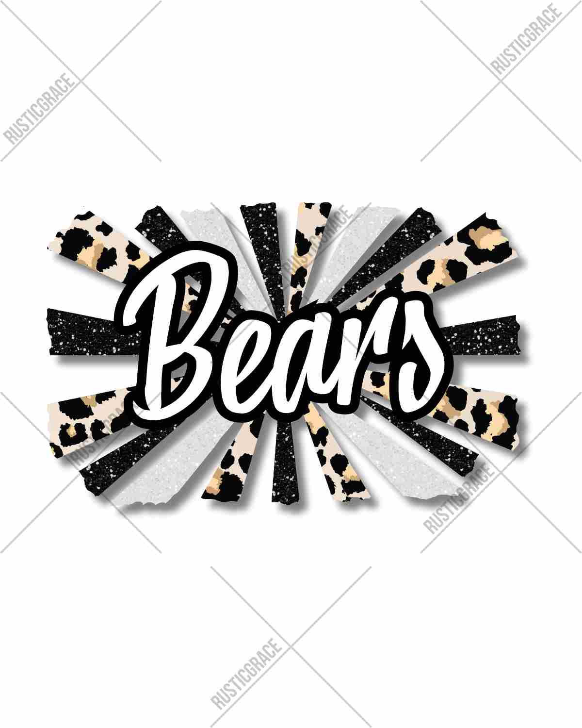 Bears Starburst DTF Transfer