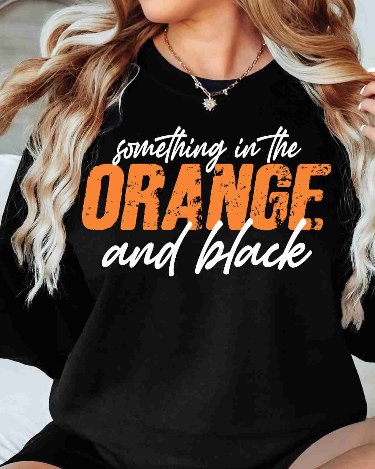 Something in the Orange and Black DTF Transfer