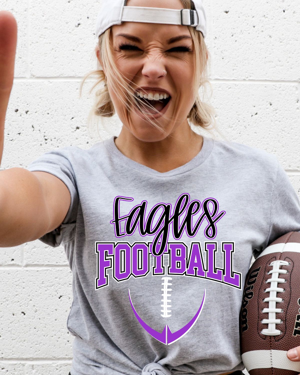 Eagles Half Football DTF Transfer