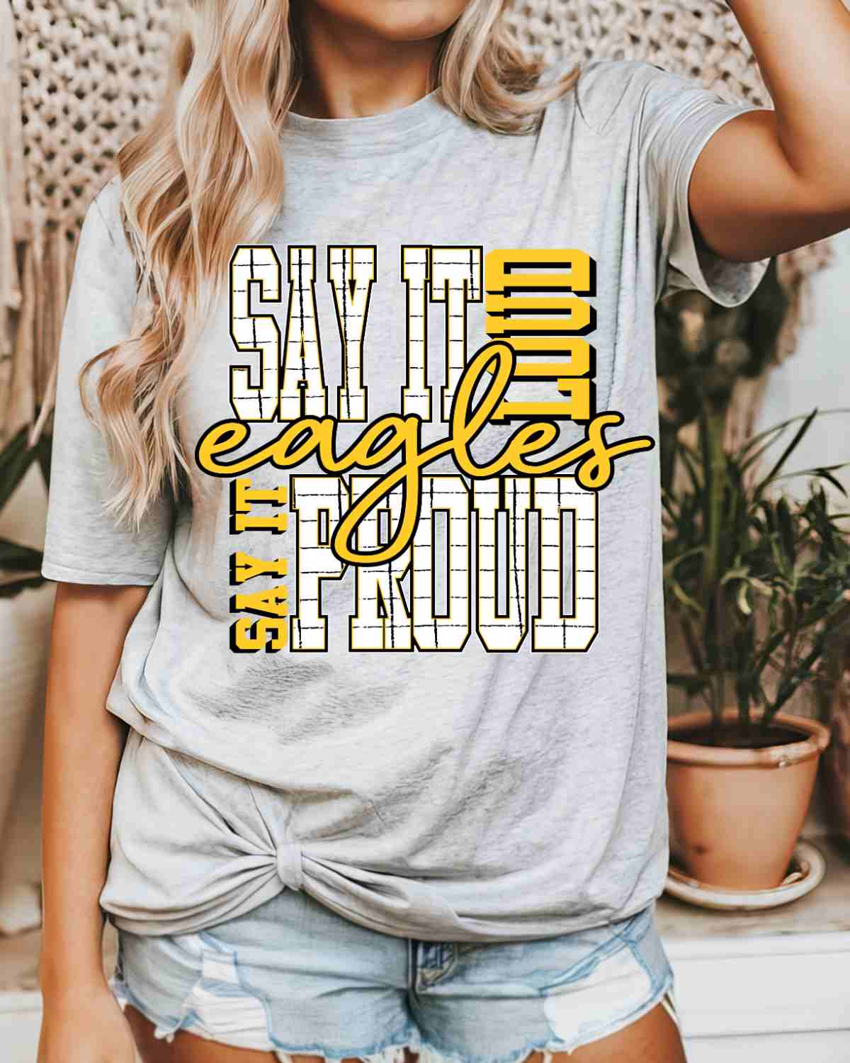 Say It Loud and Proud Eagles DTF Transfer