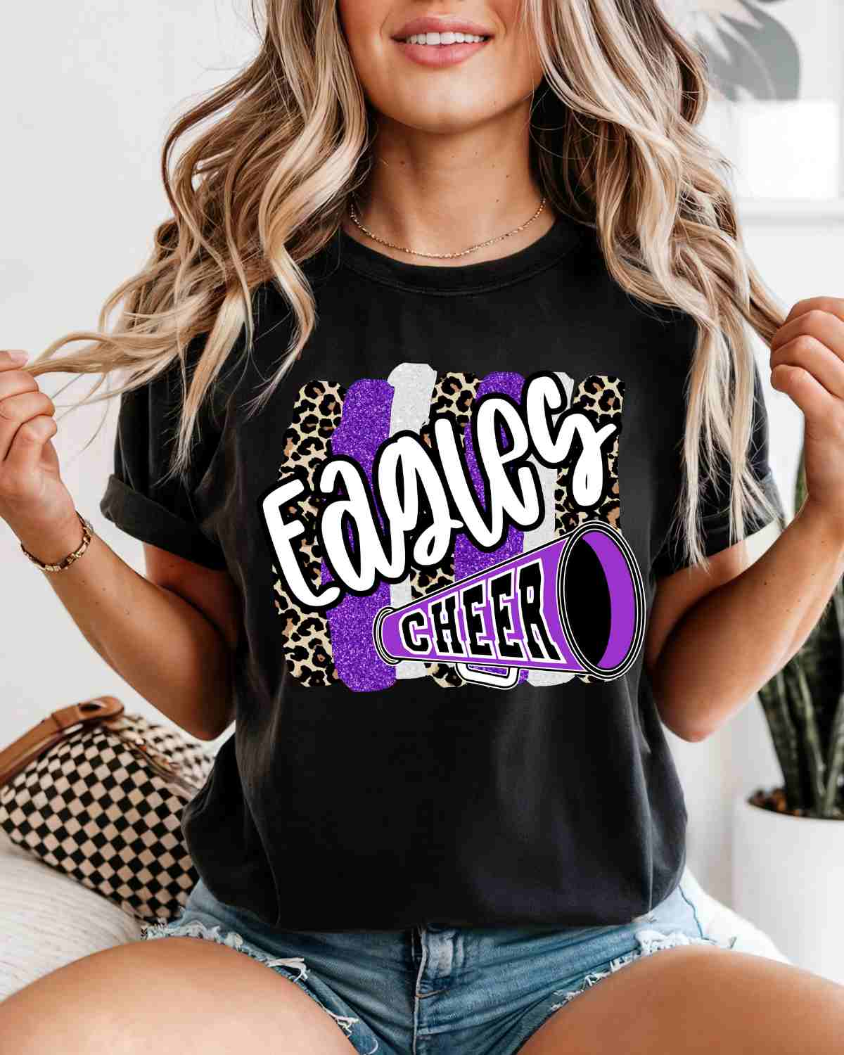 Eagles Cheer Swash DTF Transfer