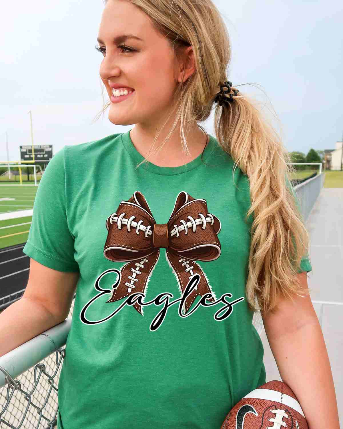 Eagles Football Coquette Bow DTF Transfer
