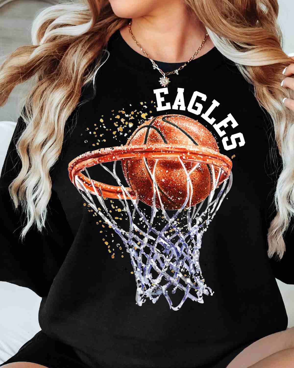 Eagles Basketball Hoop DTF Transfer