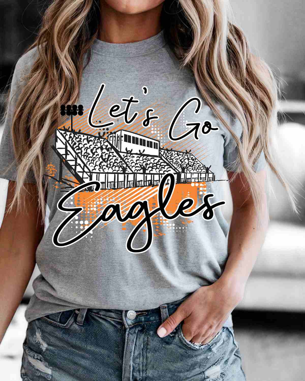 Let's Go Eagles Stadium DTF Transfer