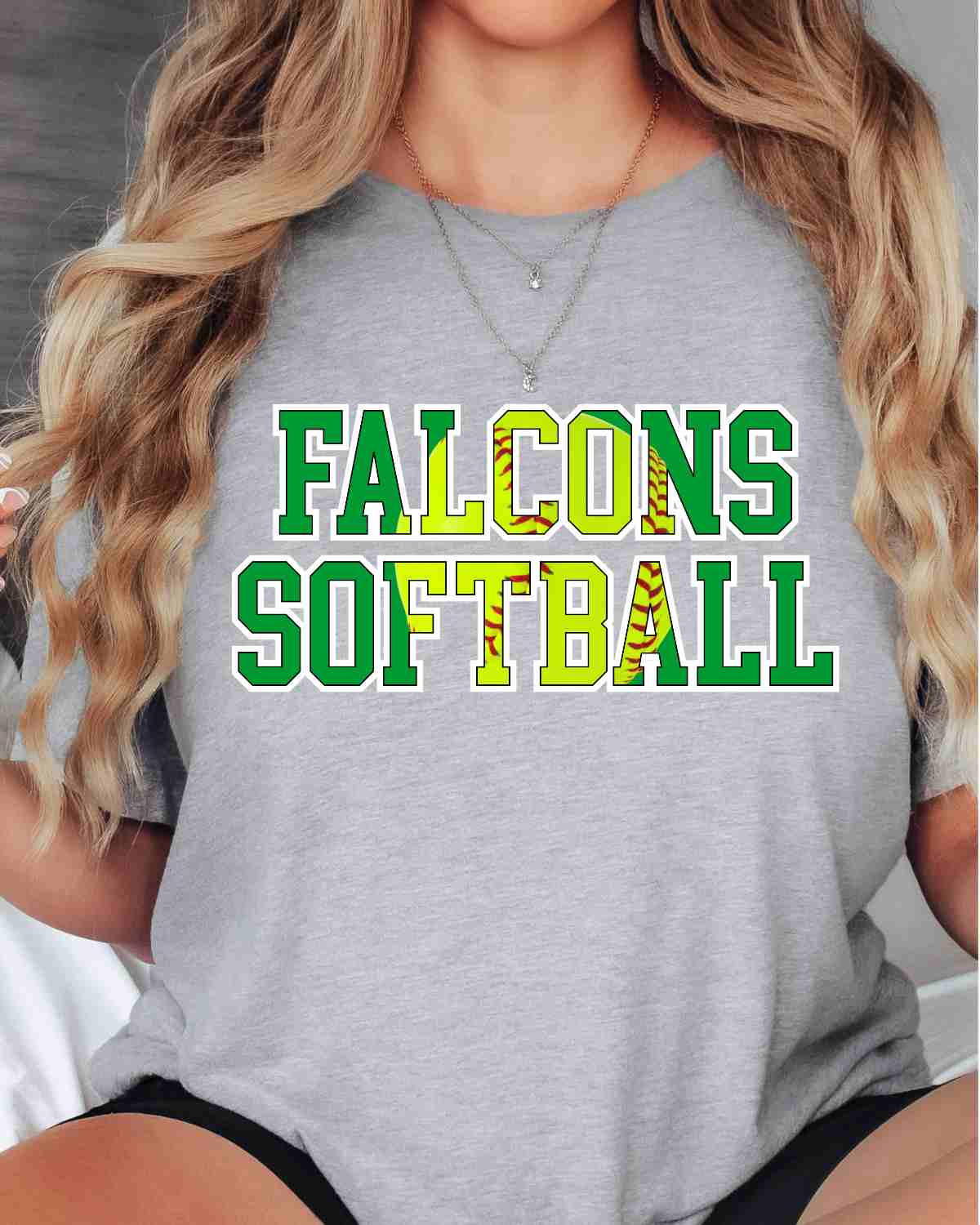 Falcons Softball Words DTF Transfer