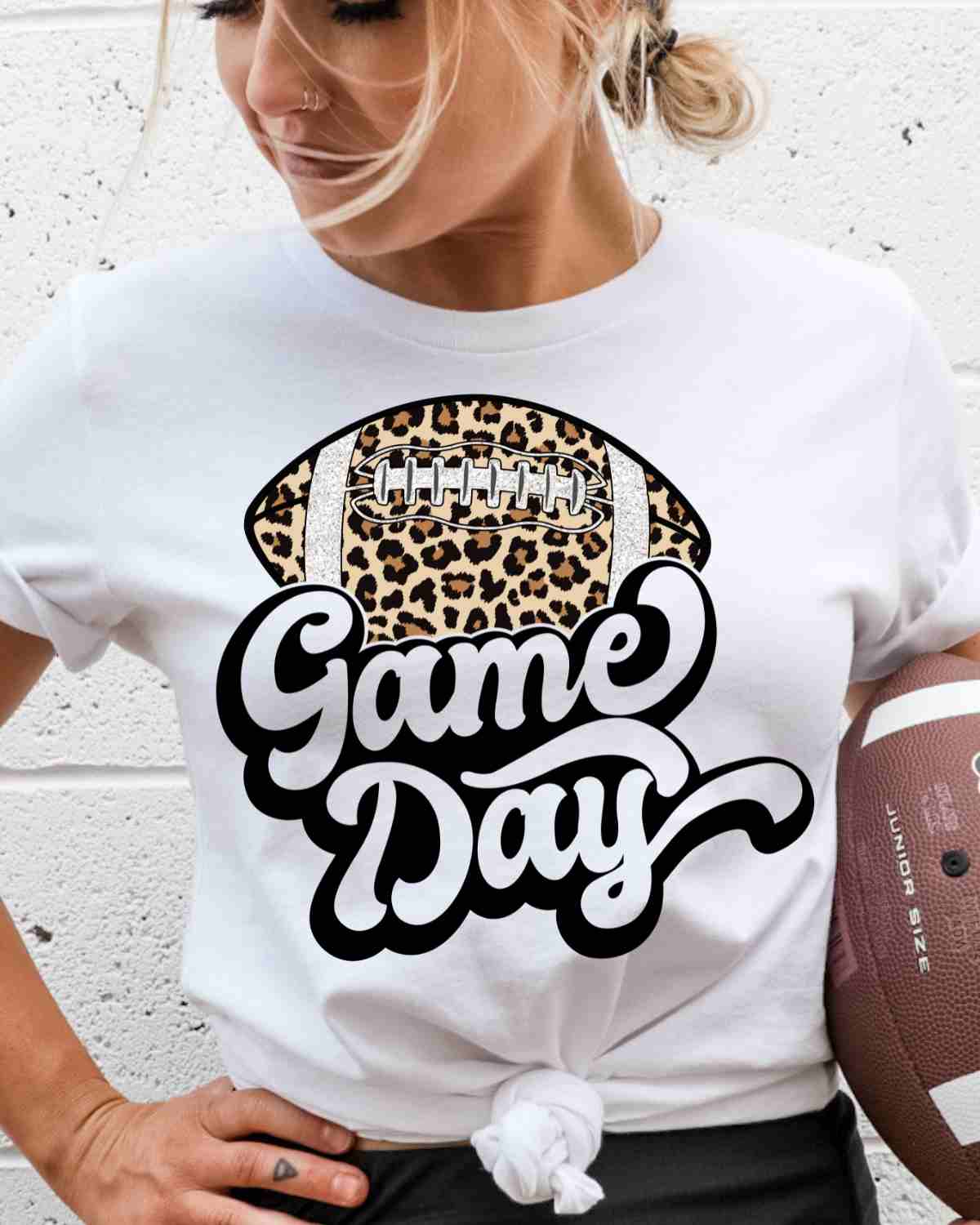 Game Day Leopard Football DTF Transfer