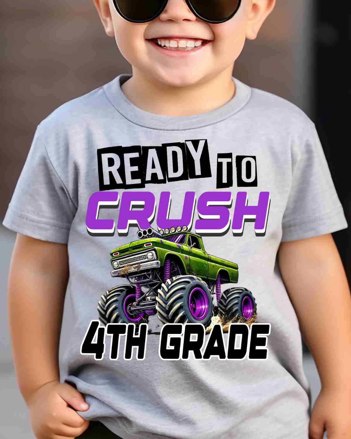 Ready to Crush Monster Truck DTF Transfer