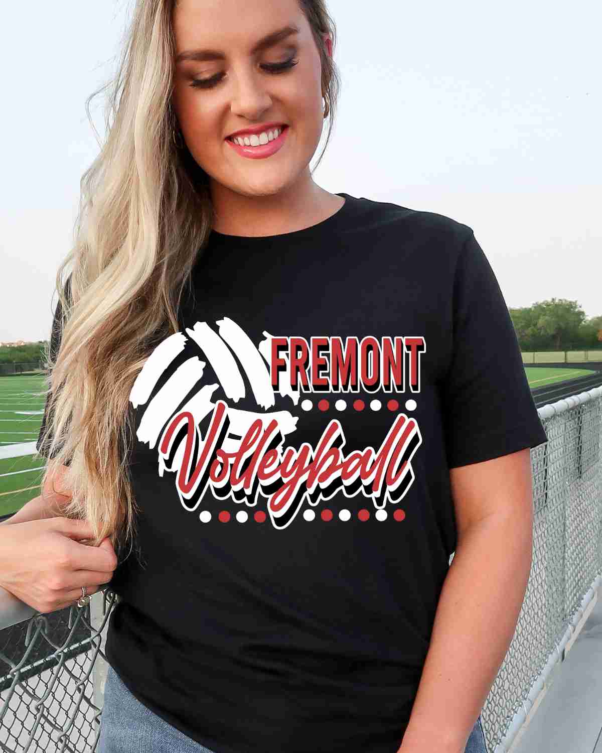 Fremont Volleyball Dots DTF Transfer