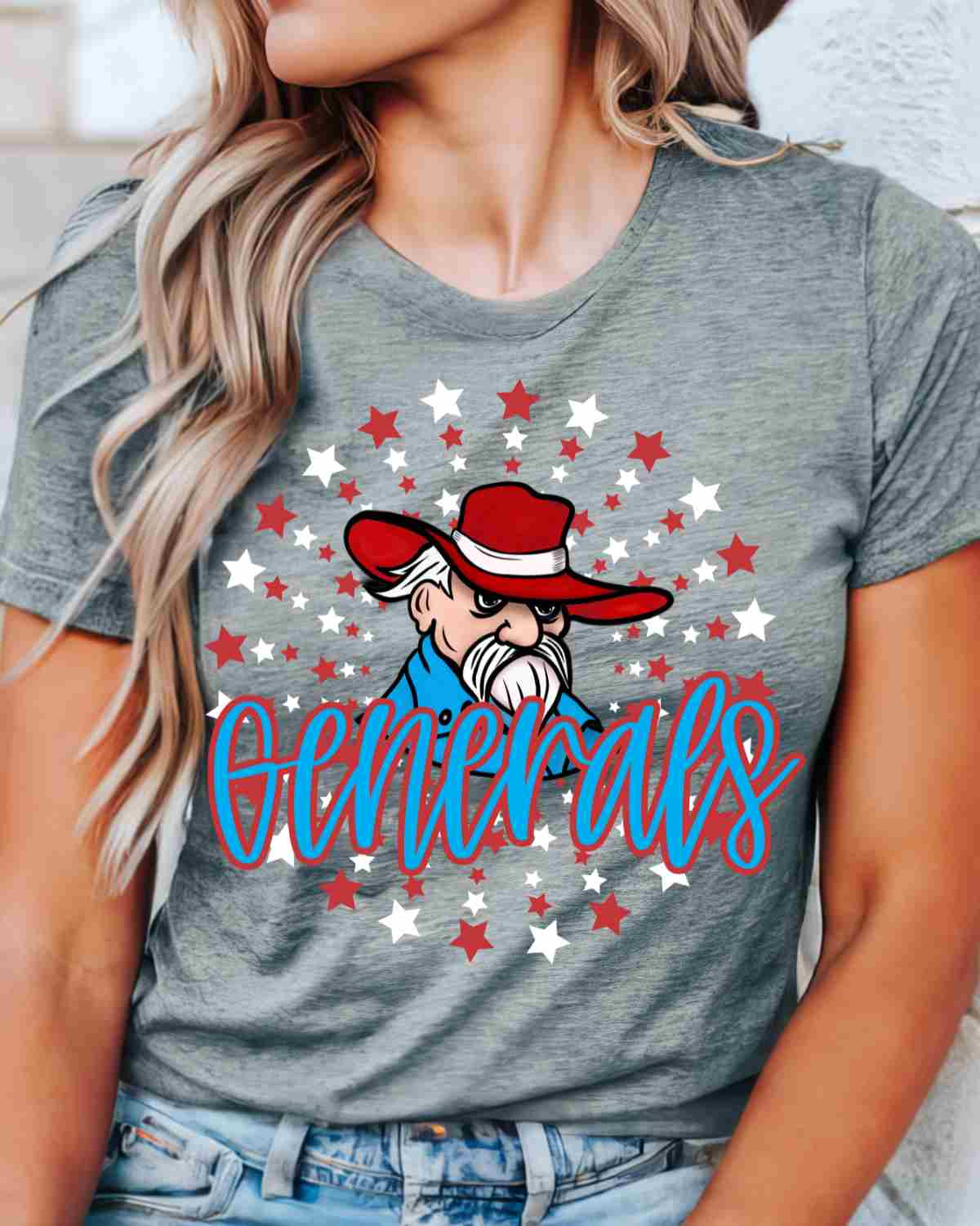 Generals Star Circle DTF Transfer