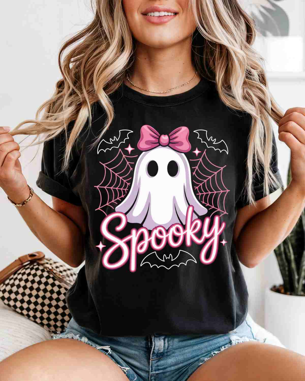 Spooky Pink Ghost DTF Transfer