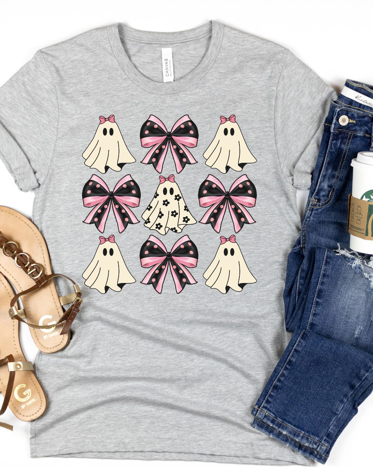 Ghosts Coquette Bows DTF Transfer