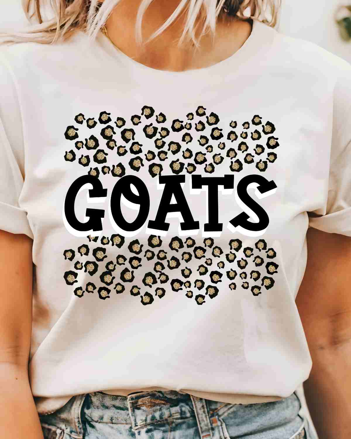 Goats Leopard Print DTF Transfer