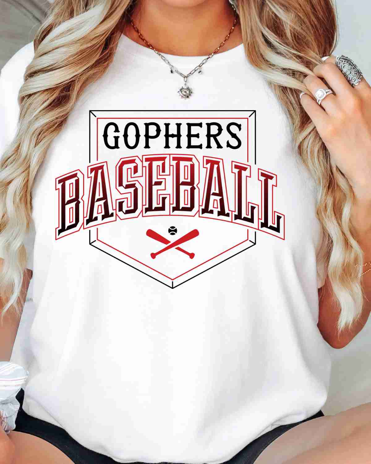 Gophers Baseball Home Plate DTF Transfer