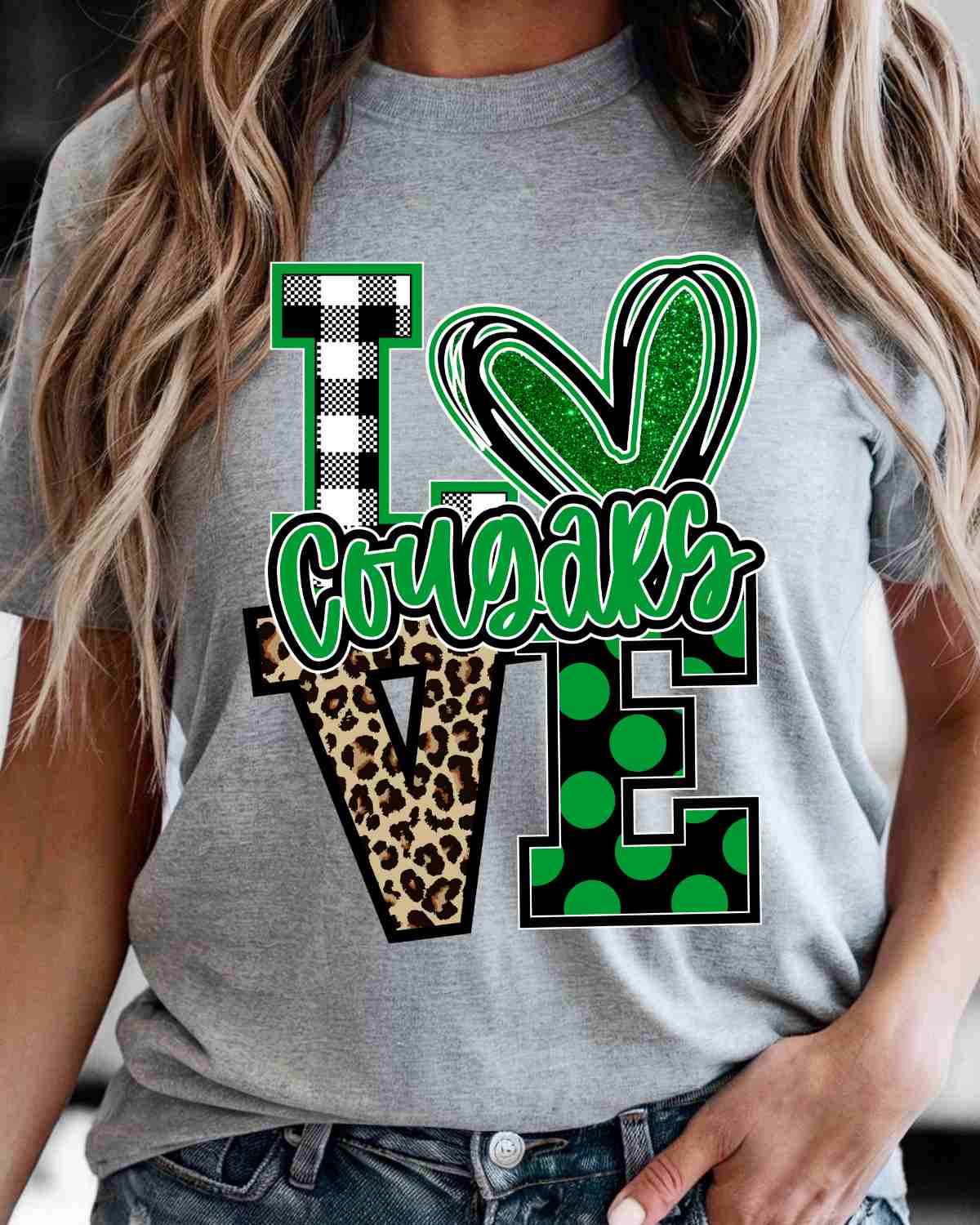 Love Cougars DTF Transfer