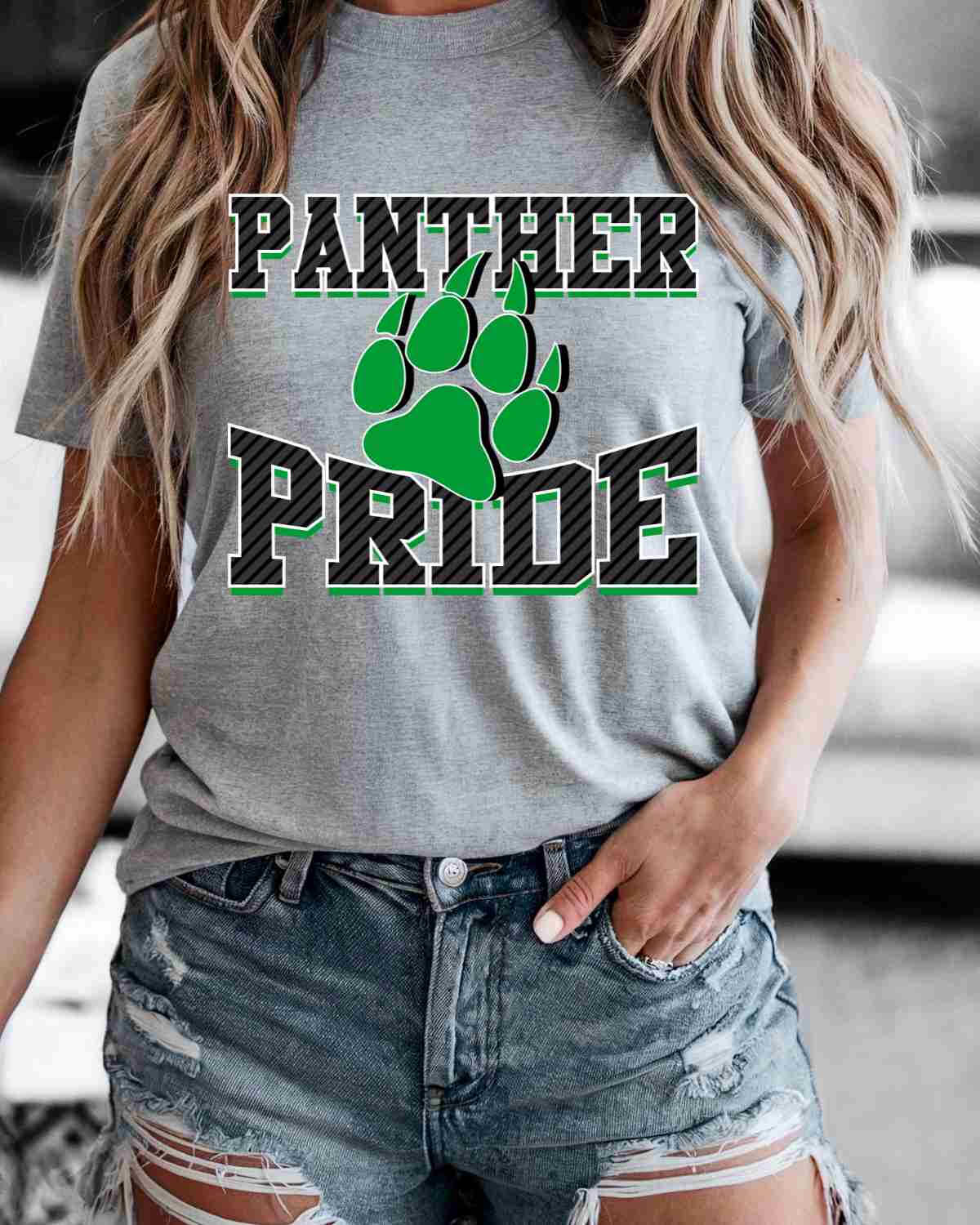 Panther Pride Paw Print DTF Transfer