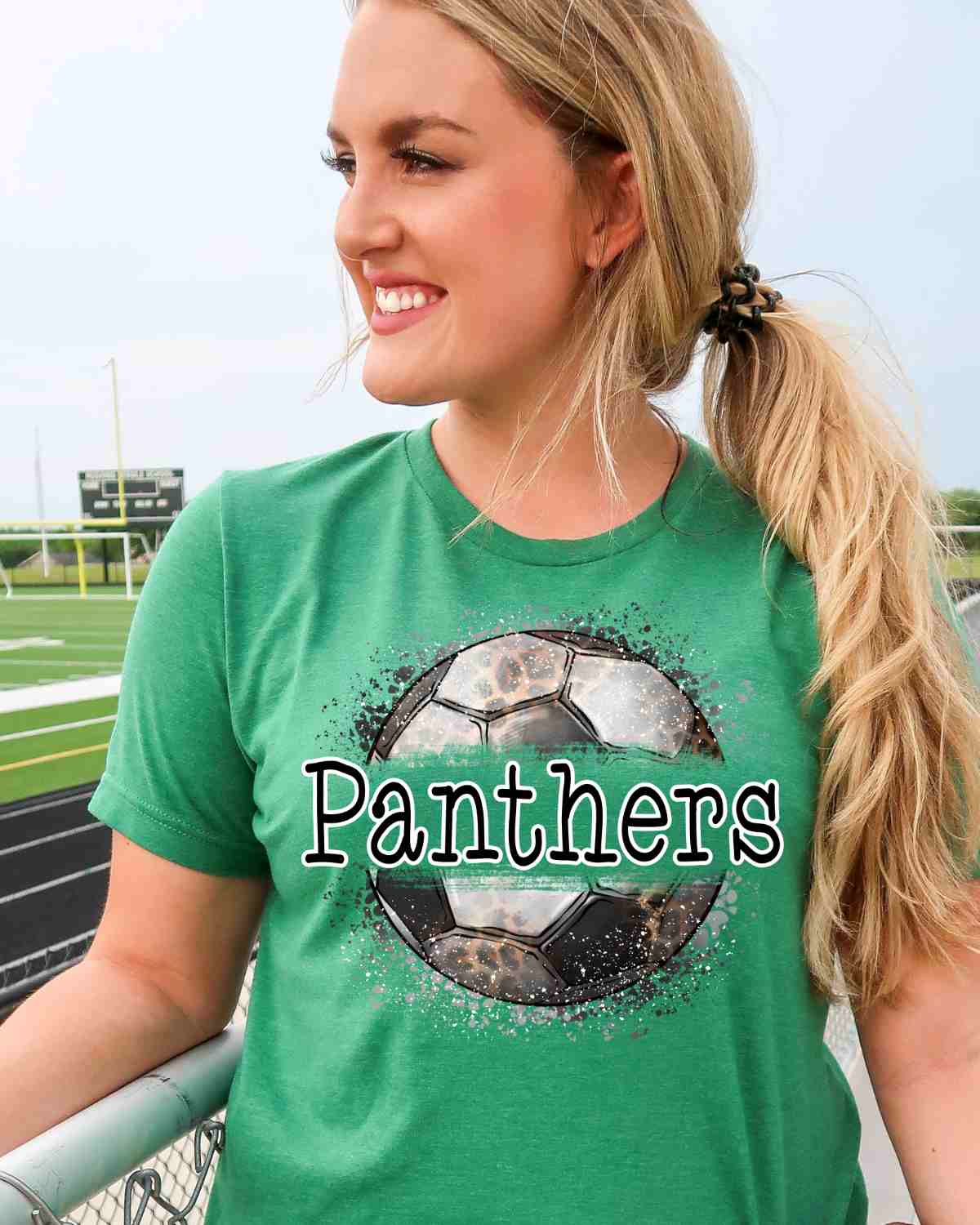 Panther Soccer Leopard Splatter DTF Transfer
