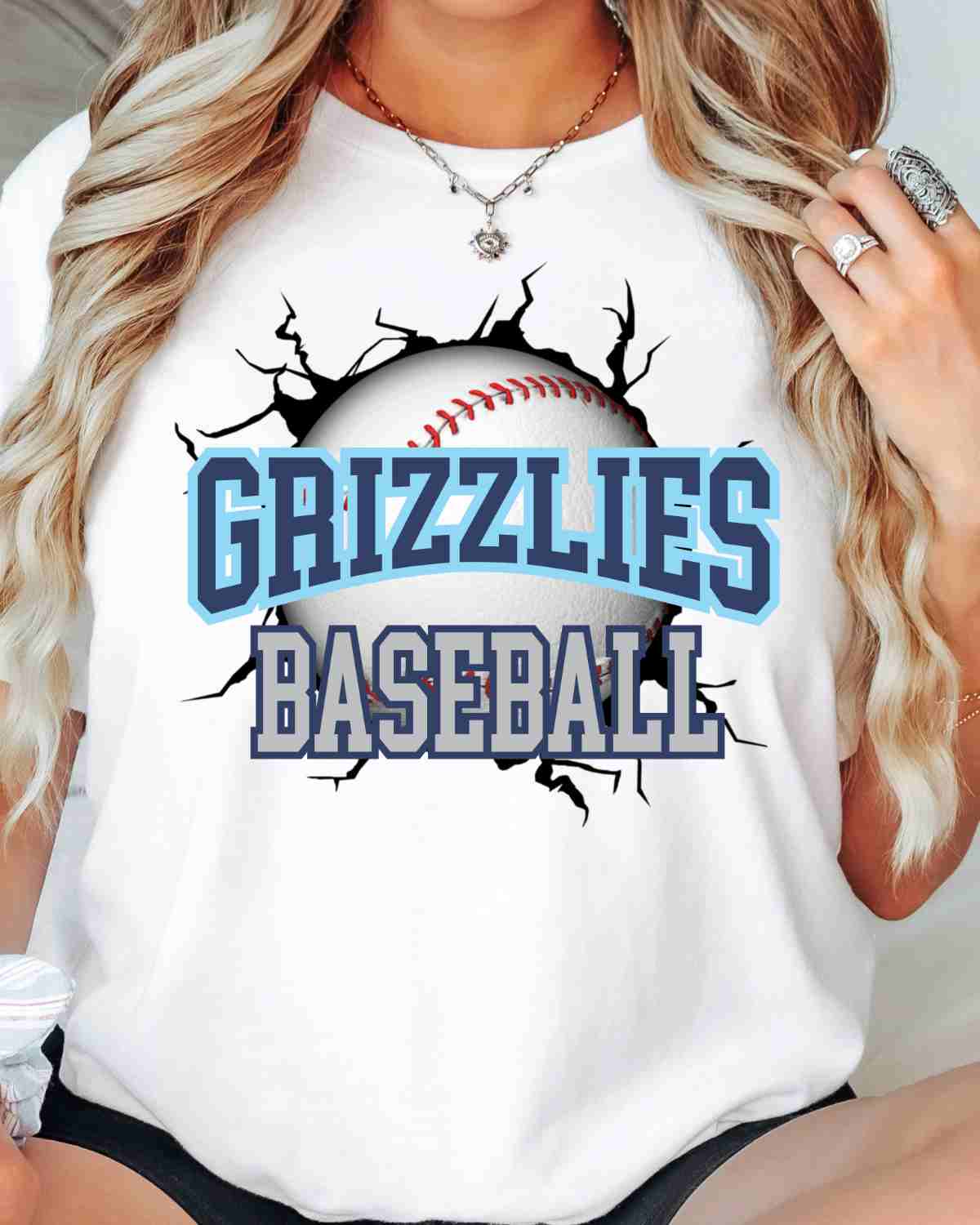 Grizzlies Baseball Break Through DTF Transfer