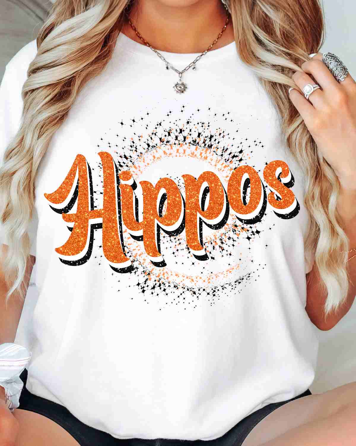 Hippos Swirl DTF Transfer