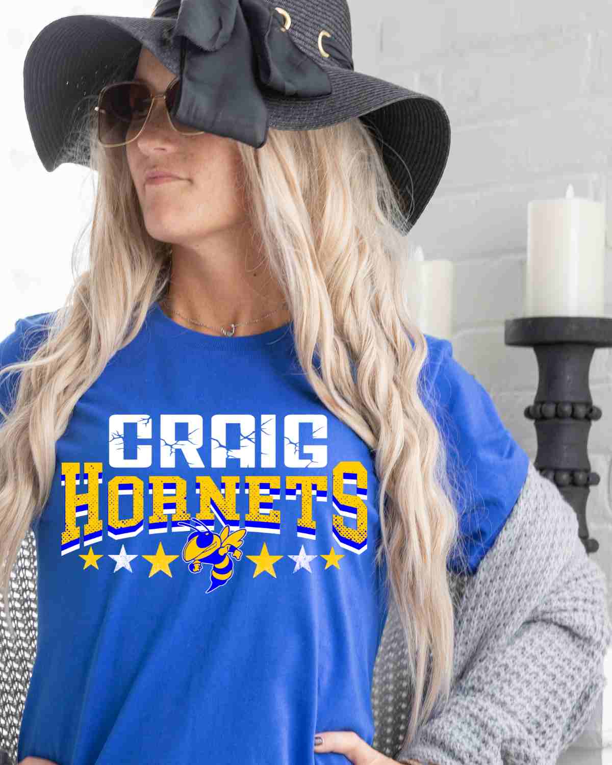 Craig Hornets Mascot Stars DTF Transfer