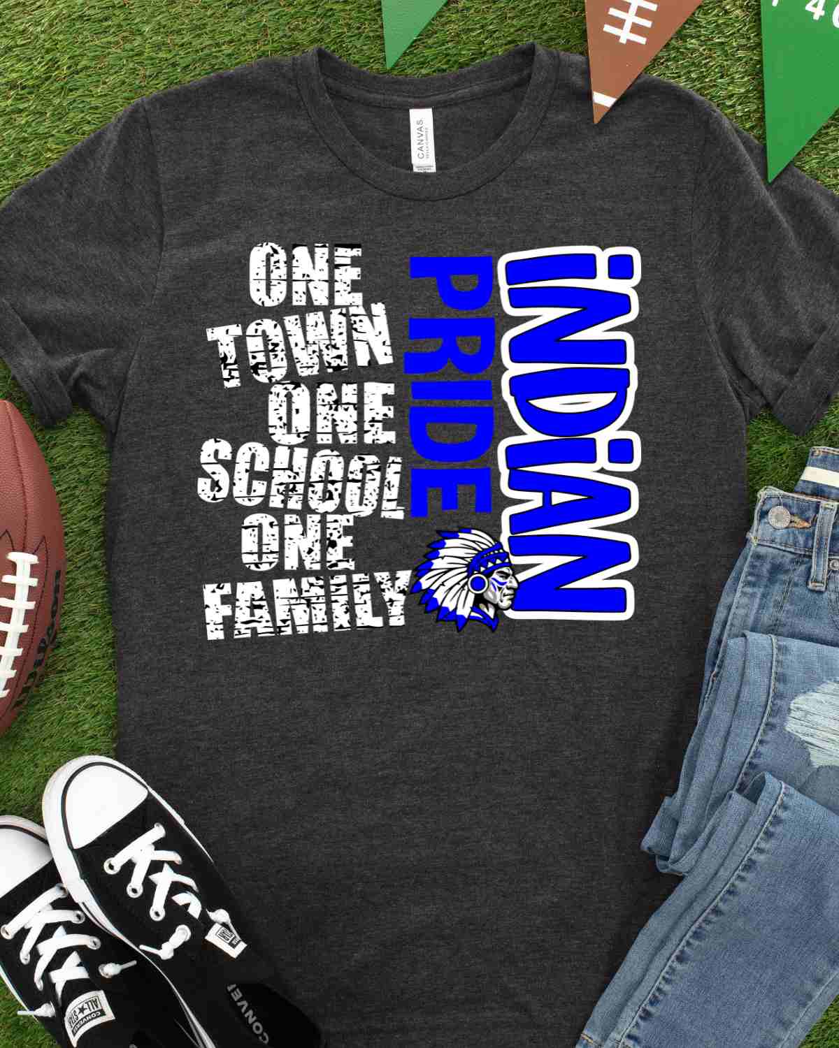 One Town One School Indian Pride Transfer
