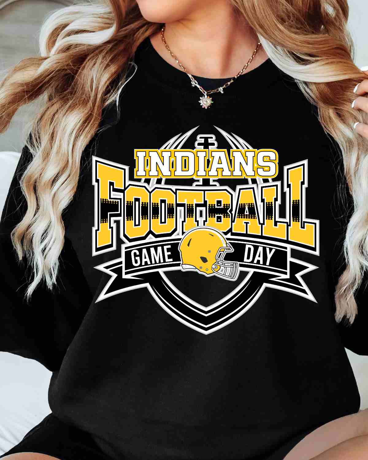 Indians Football Game Day Banner DTF Transfer