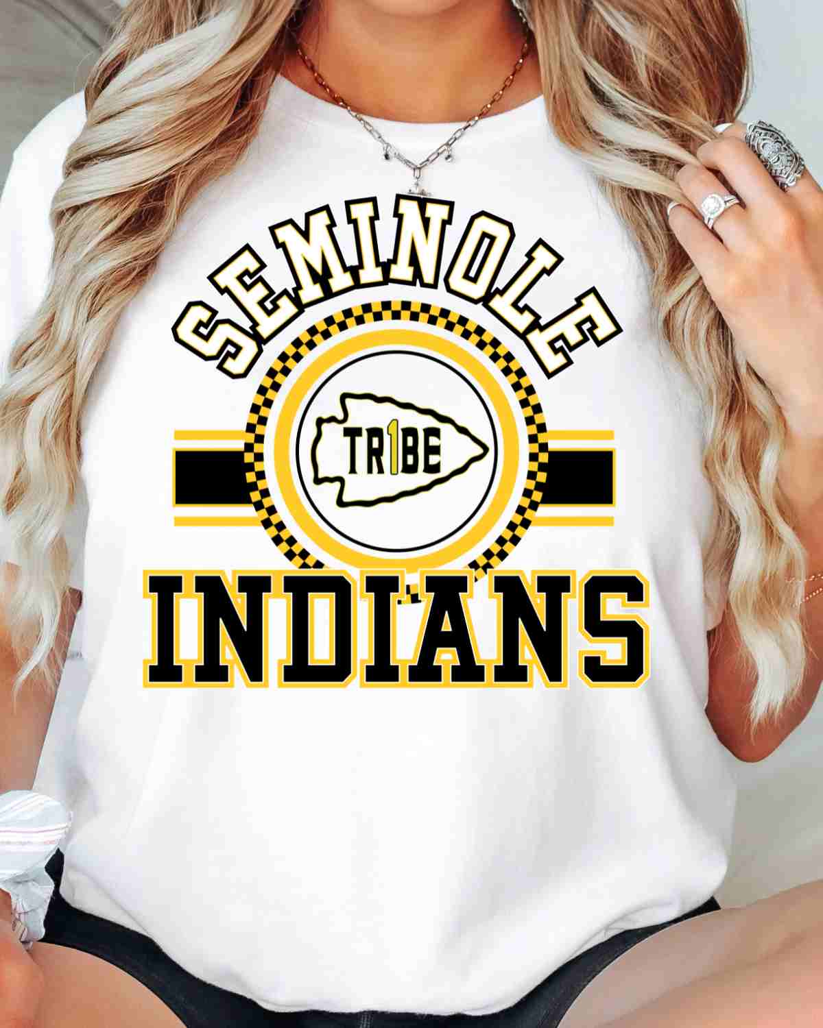 Seminole Indians Tribe Checkered Circle DTF Transfer