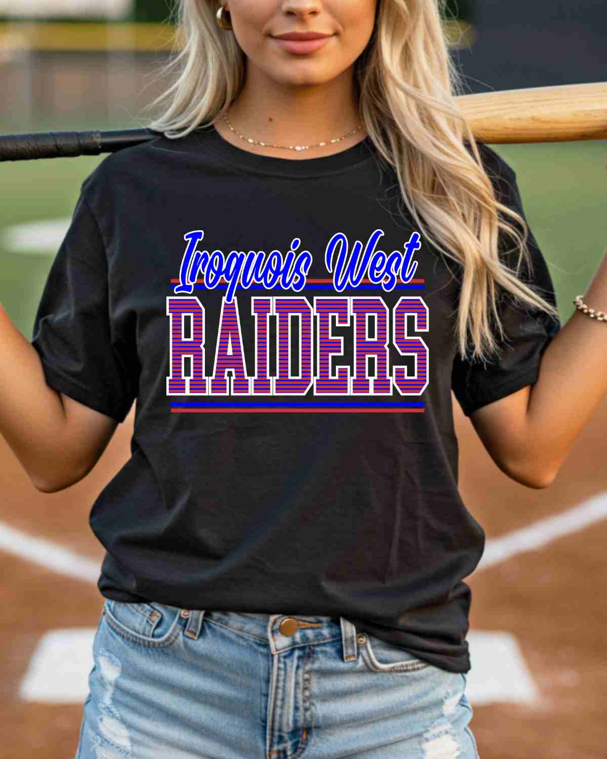 Iroquois West Raiders Stripes DTF Transfer - Rustic Grace Heat Transfer Company