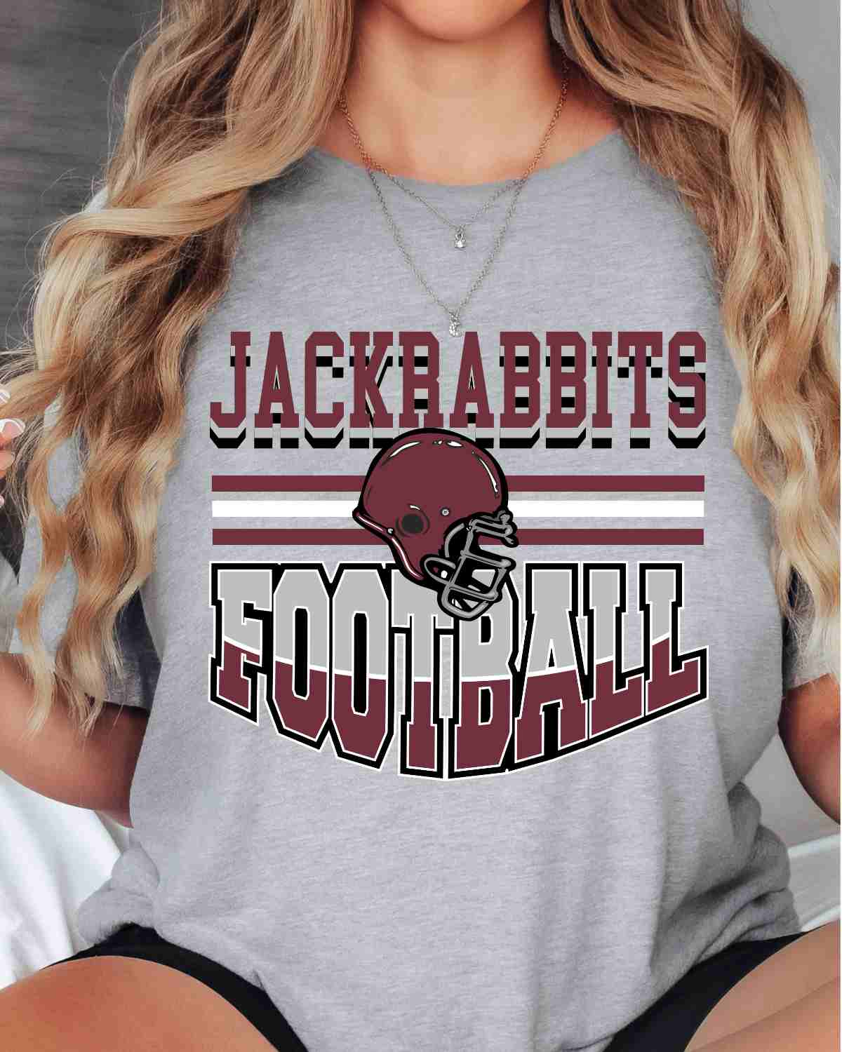 Jackrabbits Football Helmet Middle DTF Transfer