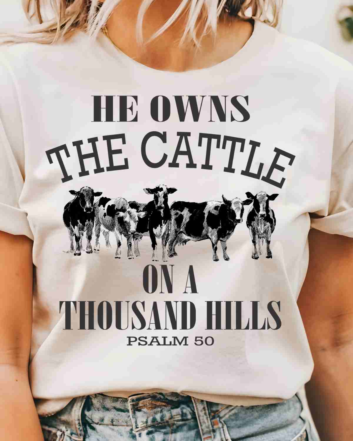 He Owns The Cattle DTF Transfer