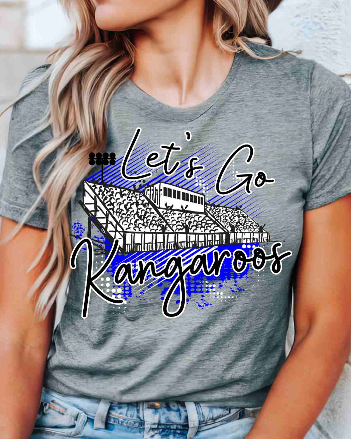 Let's Go Kangaroos Stadium DTF Transfer