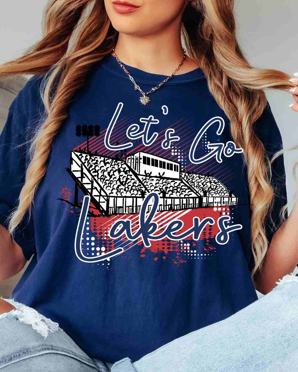 Let's Go Lakers Stadium DTF Transfer