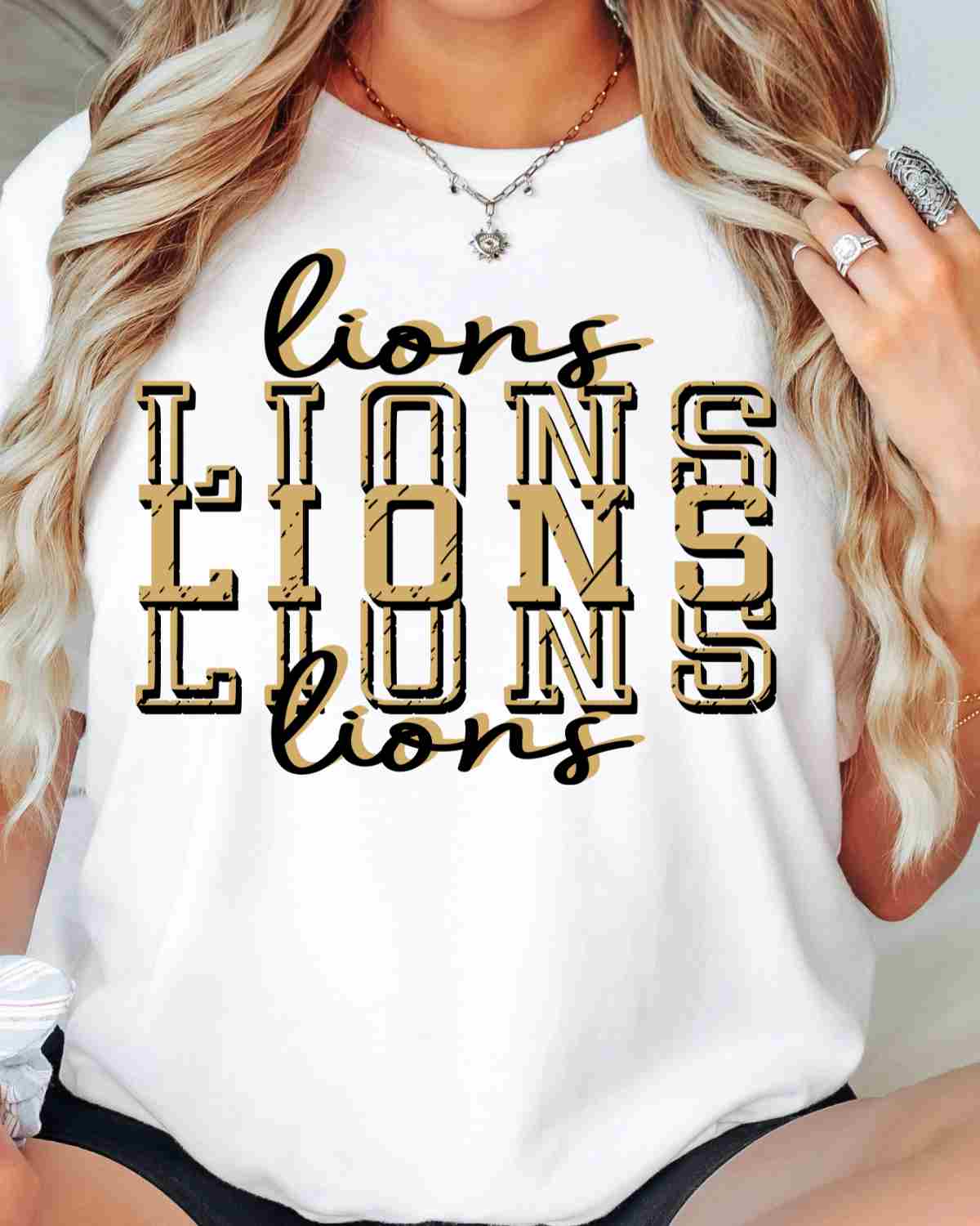 Lions Repeating DTF Transfer