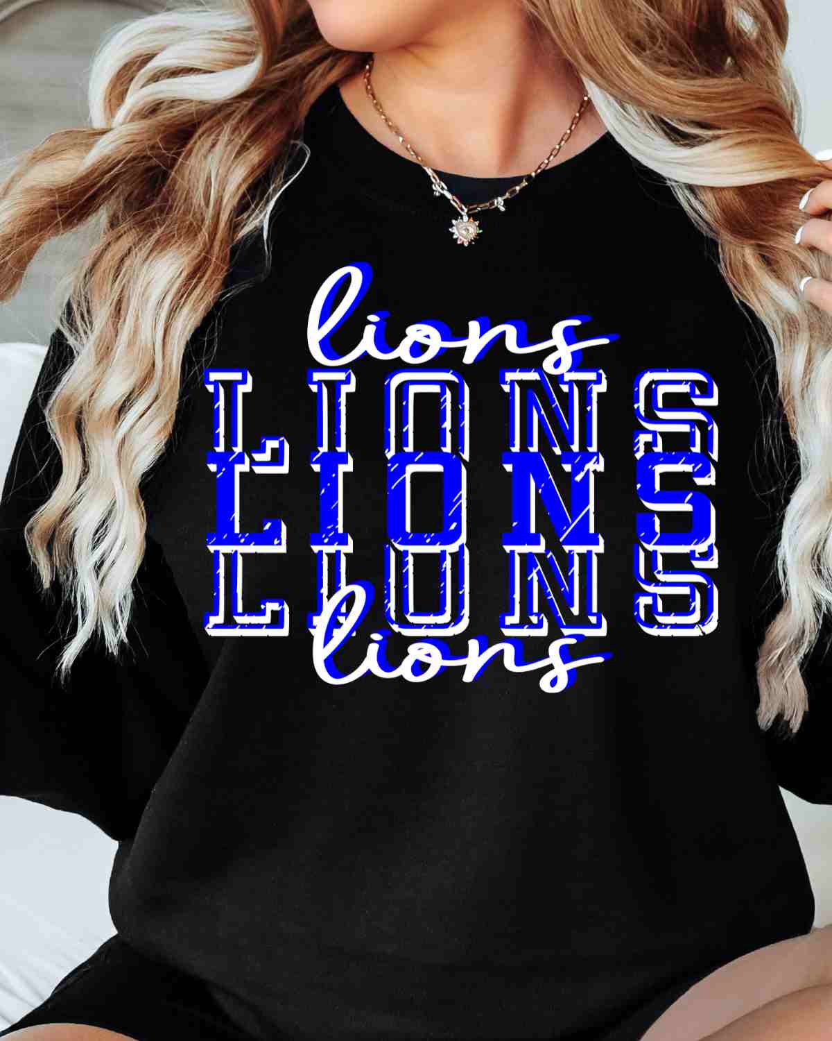 Lions Repeating DTF Transfer