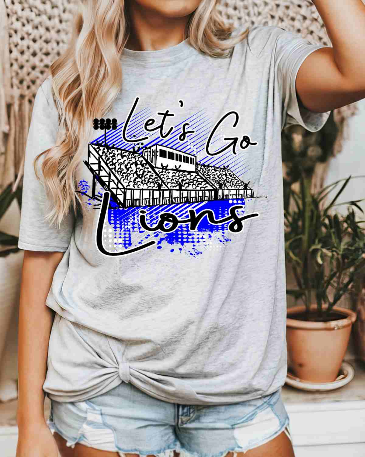 Let's Go Lions Stadium DTF Transfer