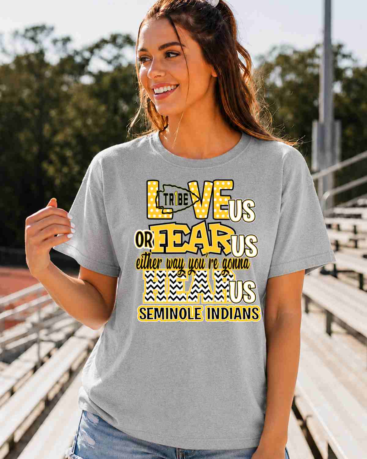 Love Us Fear Us Seminole Indians DTF Transfer