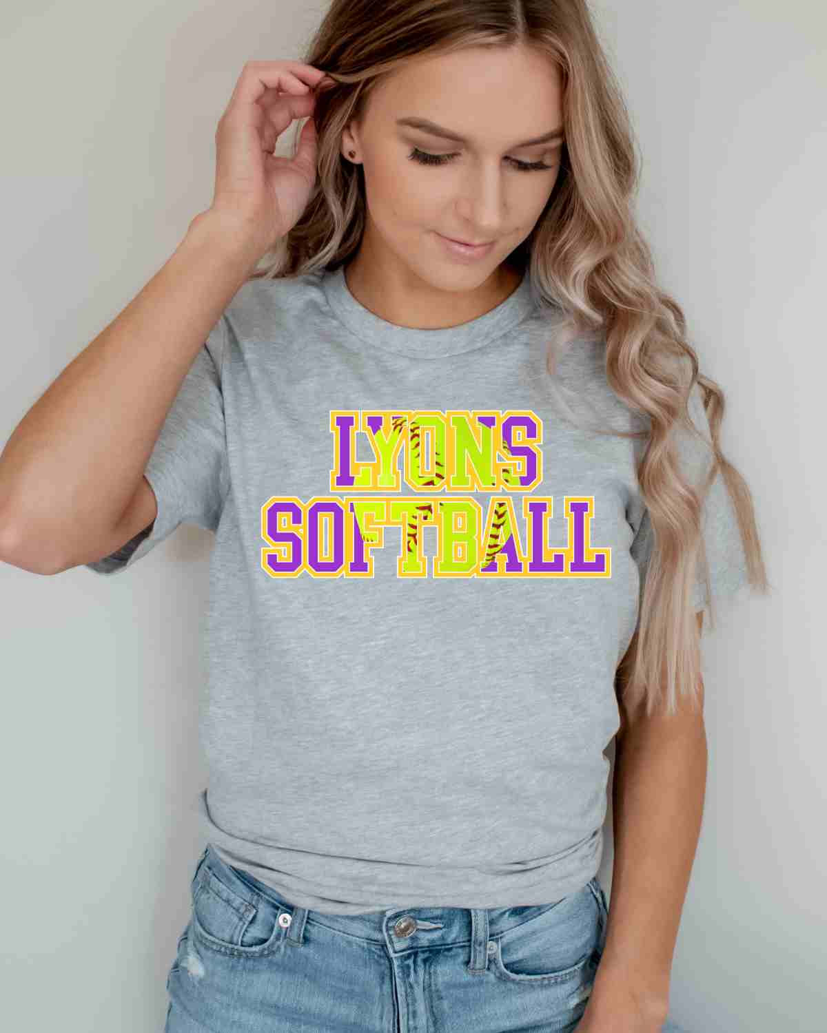 Lyons Softball Words DTF Transfer - Rustic Grace Heat Transfer Company