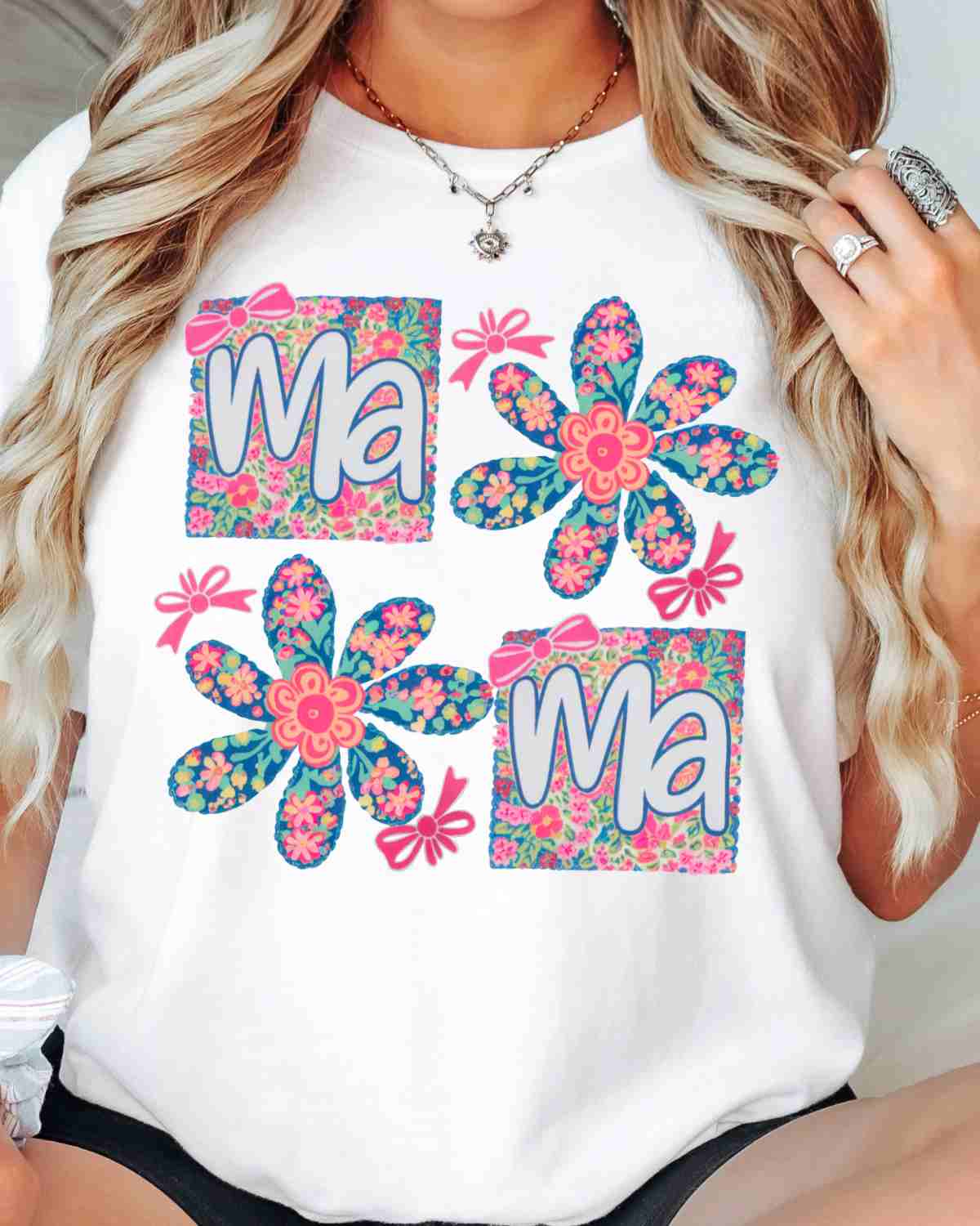 Preppy Mama Flowers DTF Transfer