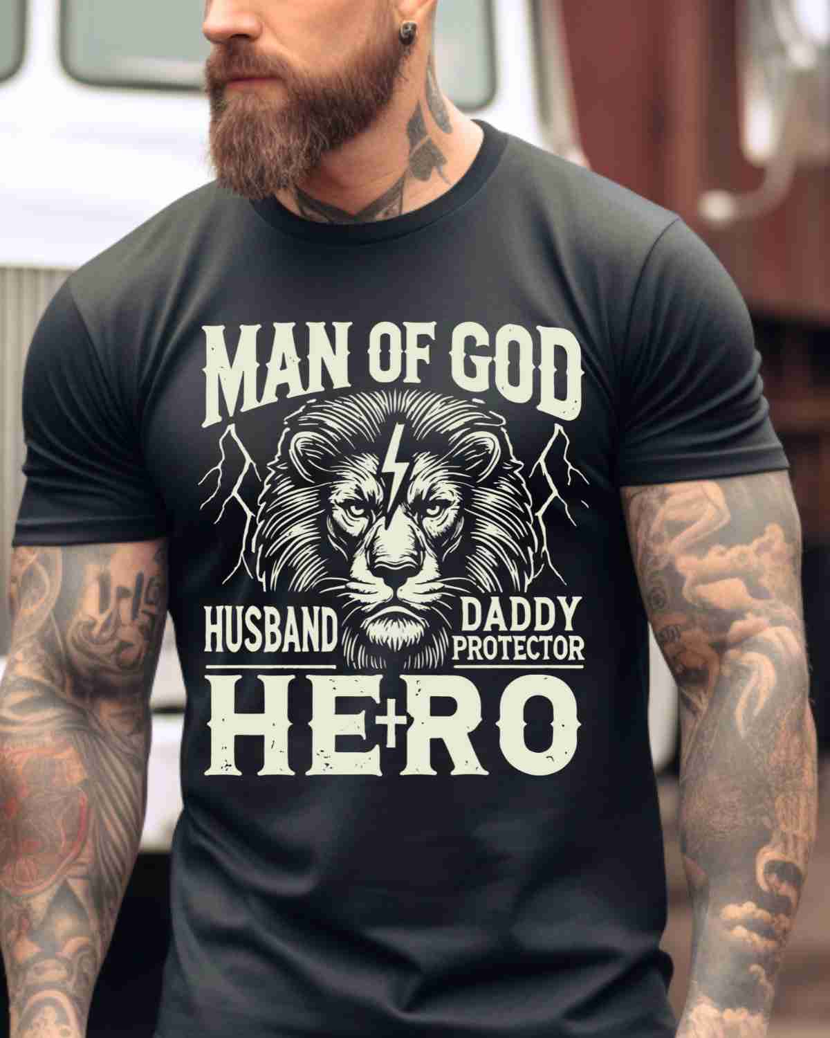 Man of God Hero DTF Transfer