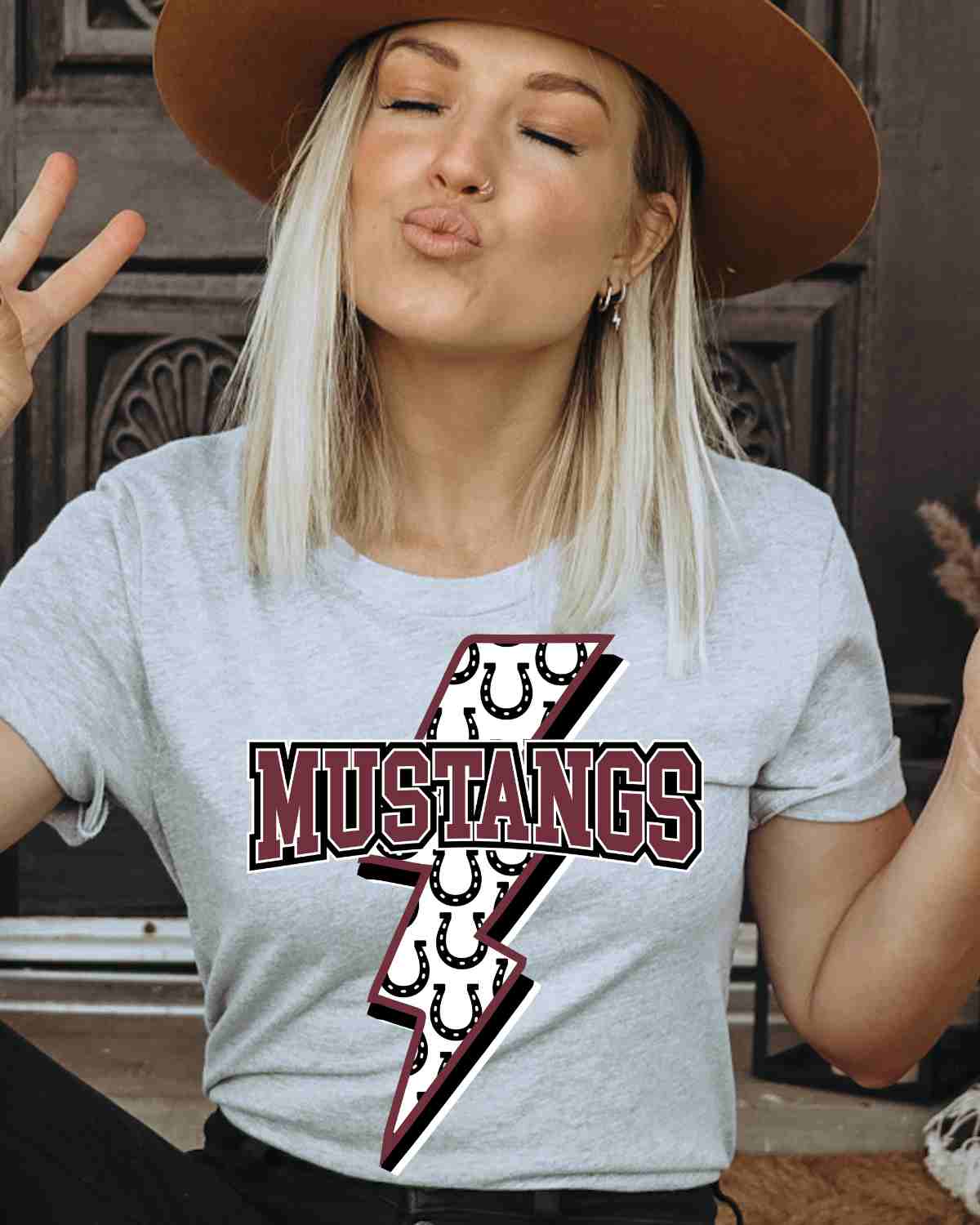 Mustangs Bolt Horseshoe DTF Transfer