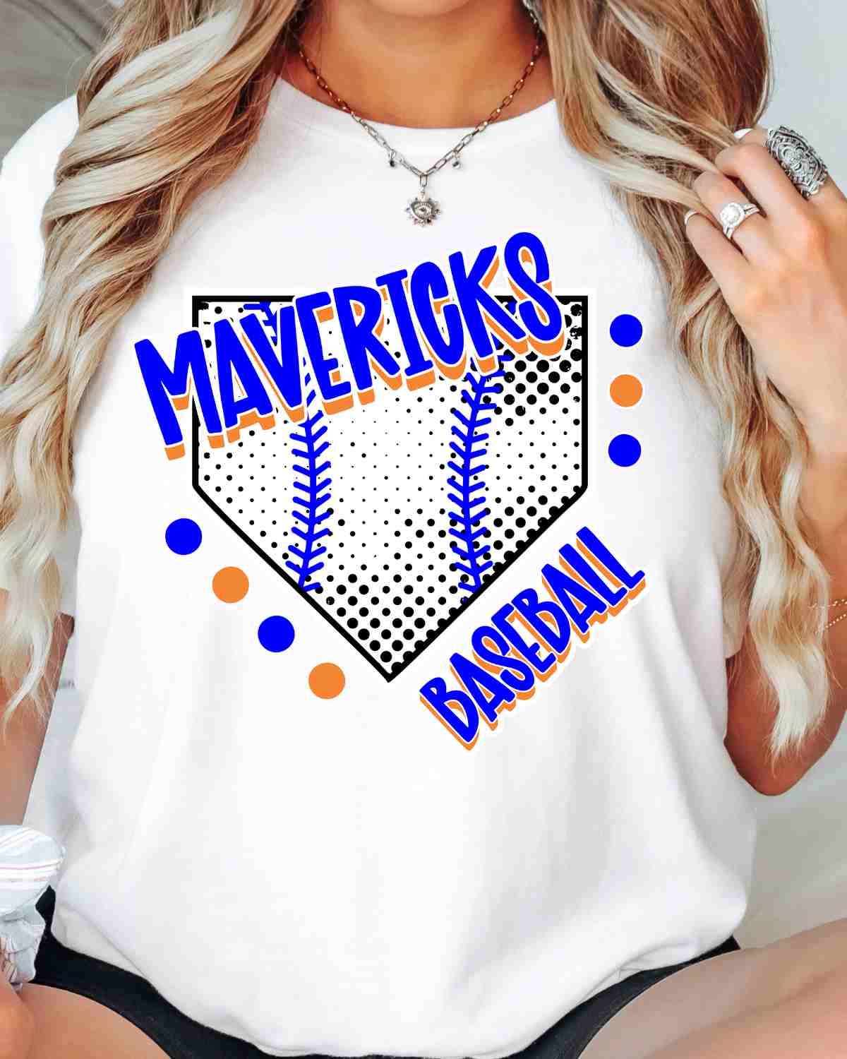 Mavericks Baseball Home Plate DTF Transfer