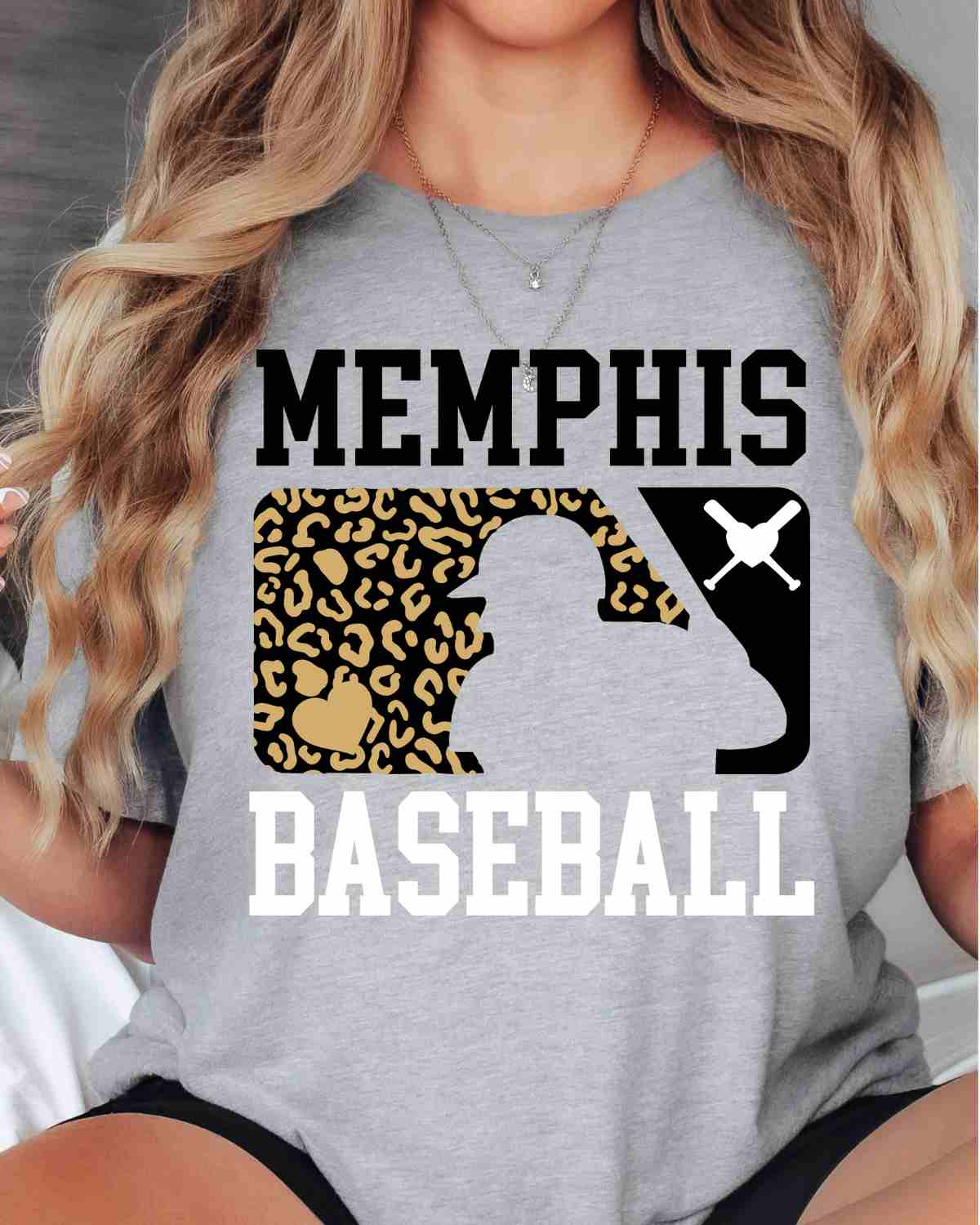 Memphis Baseball Leopard Man DTF Transfer