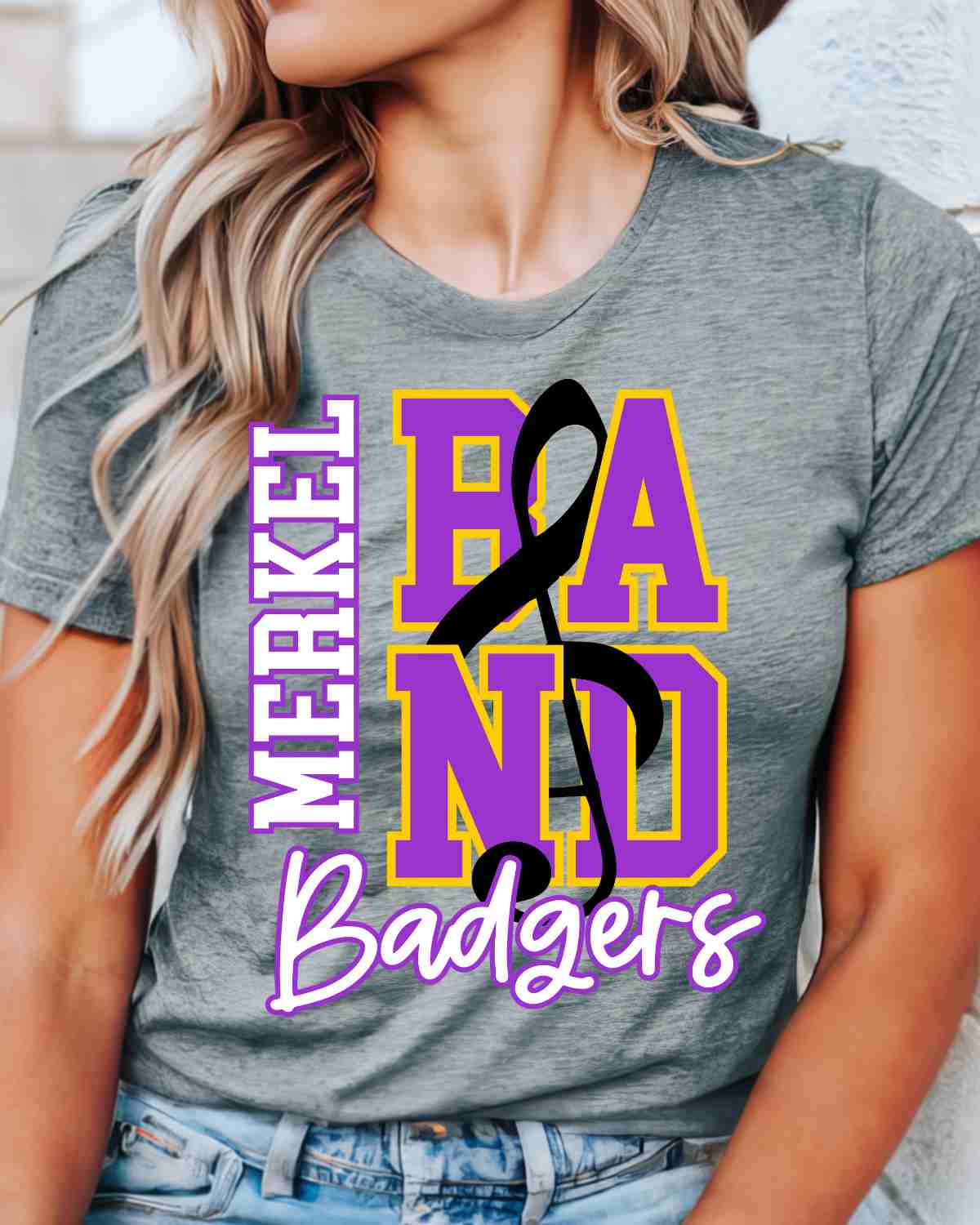 Merkel Badgers Band DTF Transfer