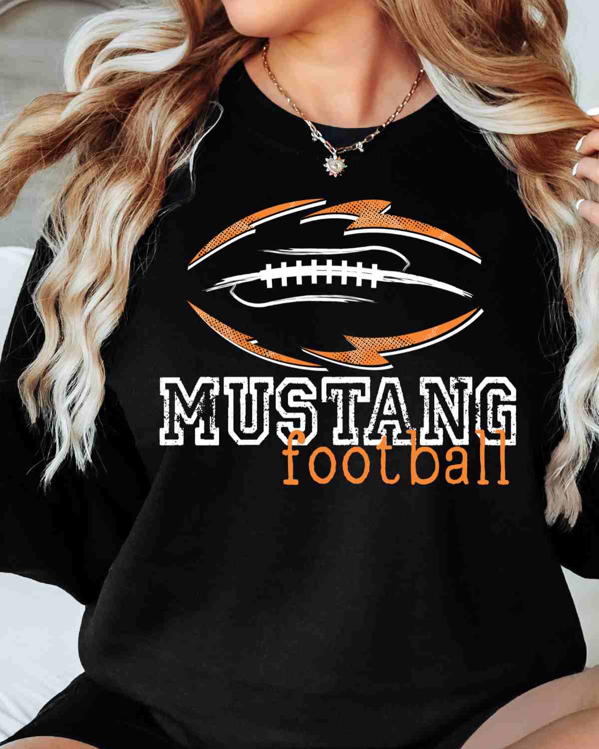 Mustang Football Tribal DTF Transfer
