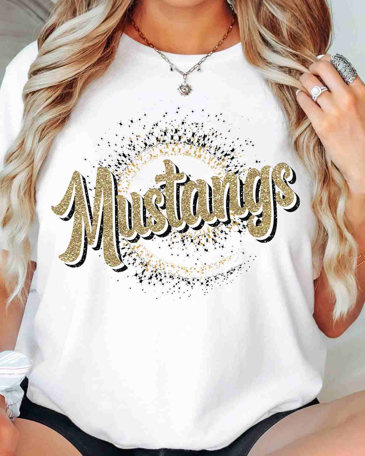 Mustangs Swirl DTF Transfer